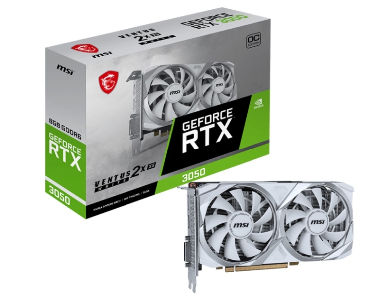 MSI выпустила белую GeForce RTX 3050