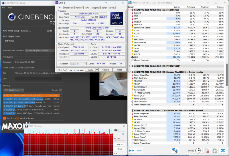 Обзор материнской платы Gigabyte Z890 Aorus Pro Ice: Arrow Lake и зимнее настроение