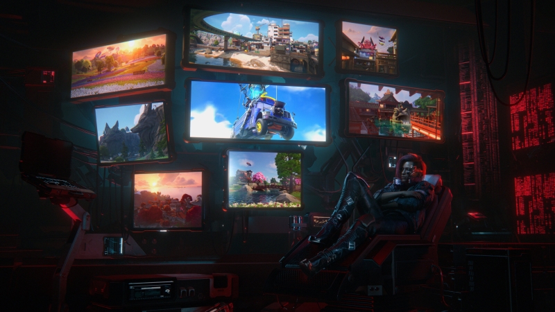 «Ждём гостей из Найт-Сити»: Epic Games показала тизер кроссовера Fortnite и Cyberpunk 2077