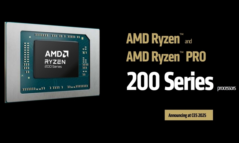 AMD представила мобильные чипы Ryzen AI 300 и новые-старые Ryzen 200 для недорогих ноутбуков