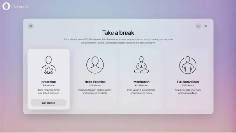 Opera представила заботливый браузер Air — он поможет бороться со стрессом и поддерживать концентрацию