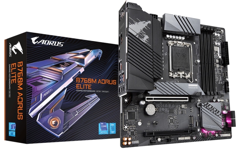Gigabyte выпустила плату B760M Aorus Elite WIFI6E Gen5 с разъёмом PCIe 5.0 x16 и поддержкой Wi-Fi 6E